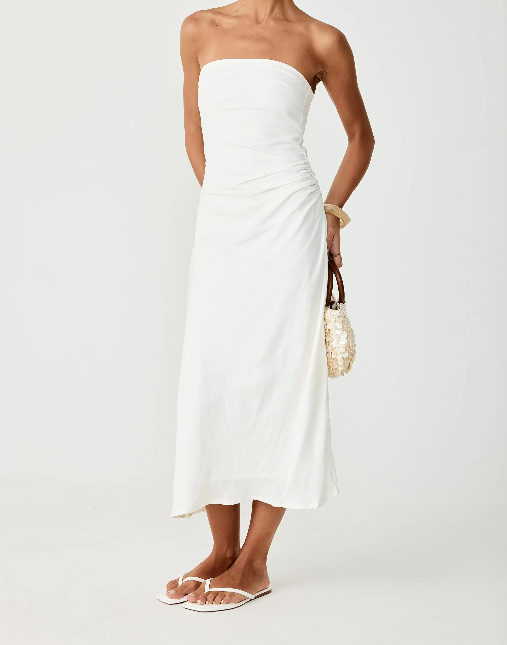Coastal Midi Dress (Off White) sold by Charcoal Clothing product image thumbnail 3