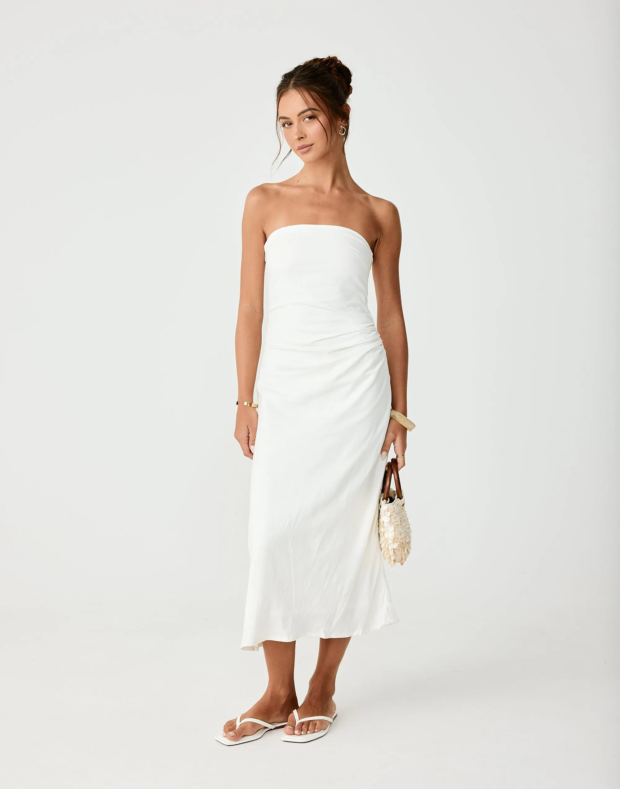 Coastal Midi Dress (Off White) sold by Charcoal Clothing product image thumbnail 4