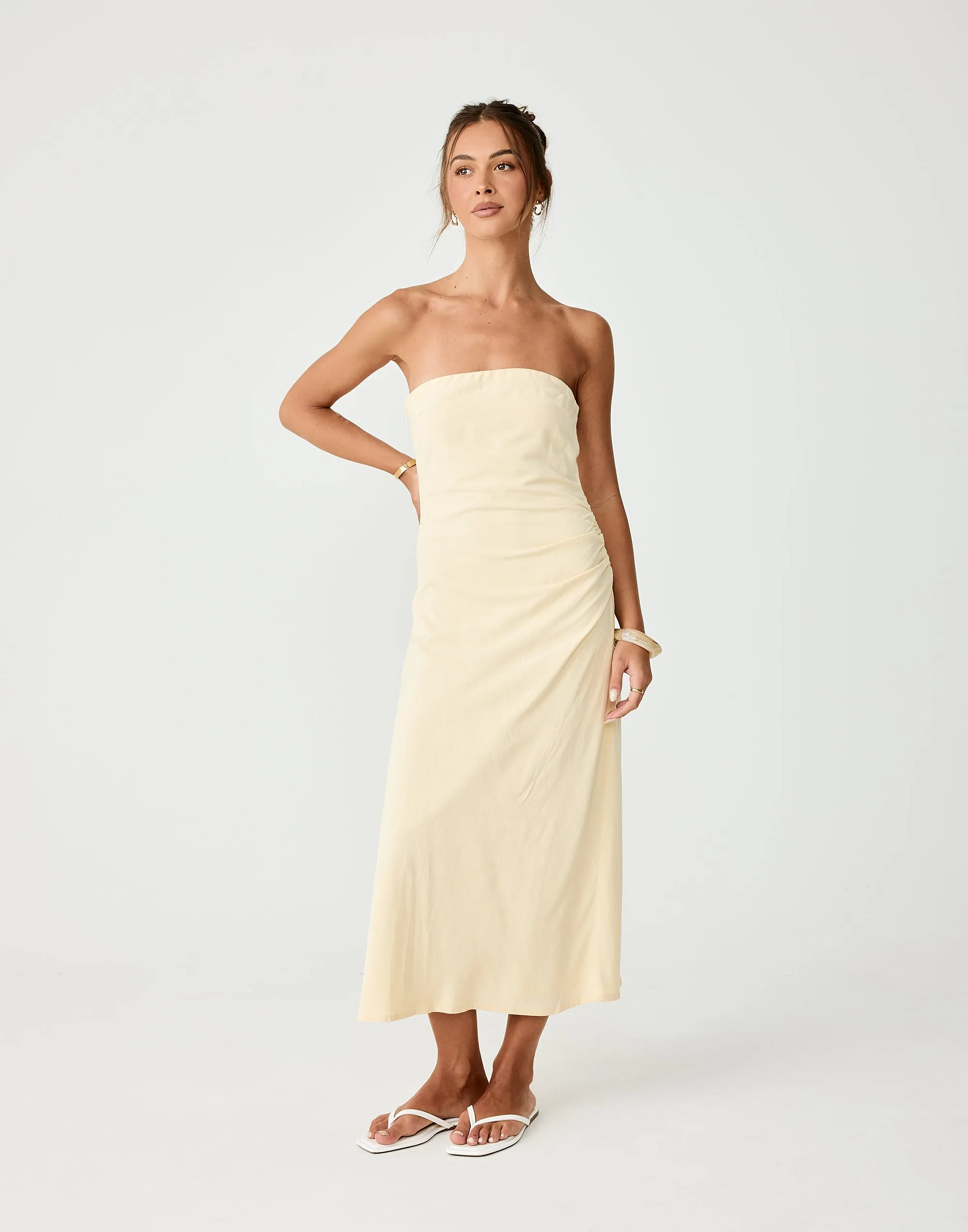 Coastal Midi Dress (Lemon) sold by Charcoal Clothing product image thumbnail 5