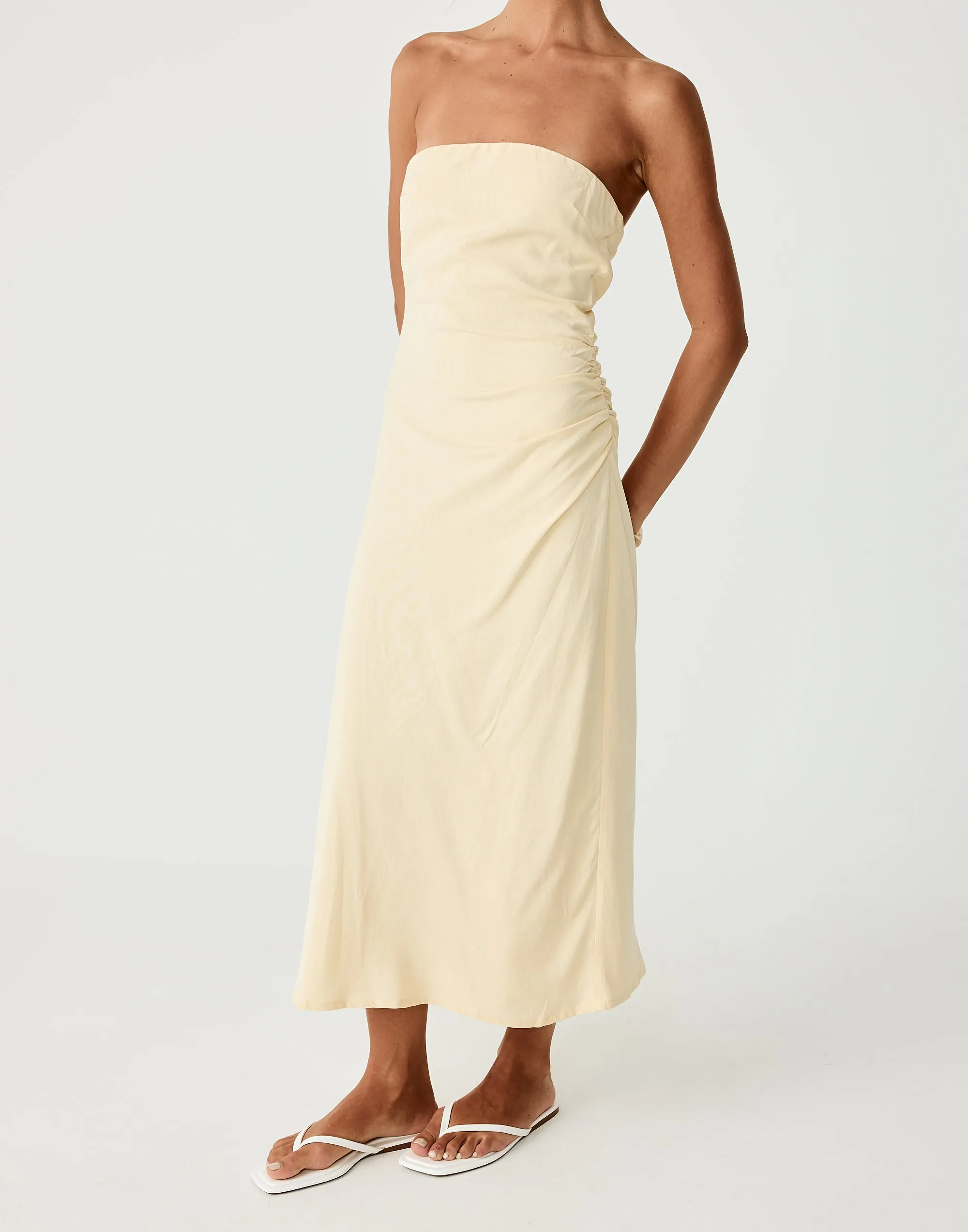Coastal Midi Dress (Lemon) sold by Charcoal Clothing product image thumbnail 3