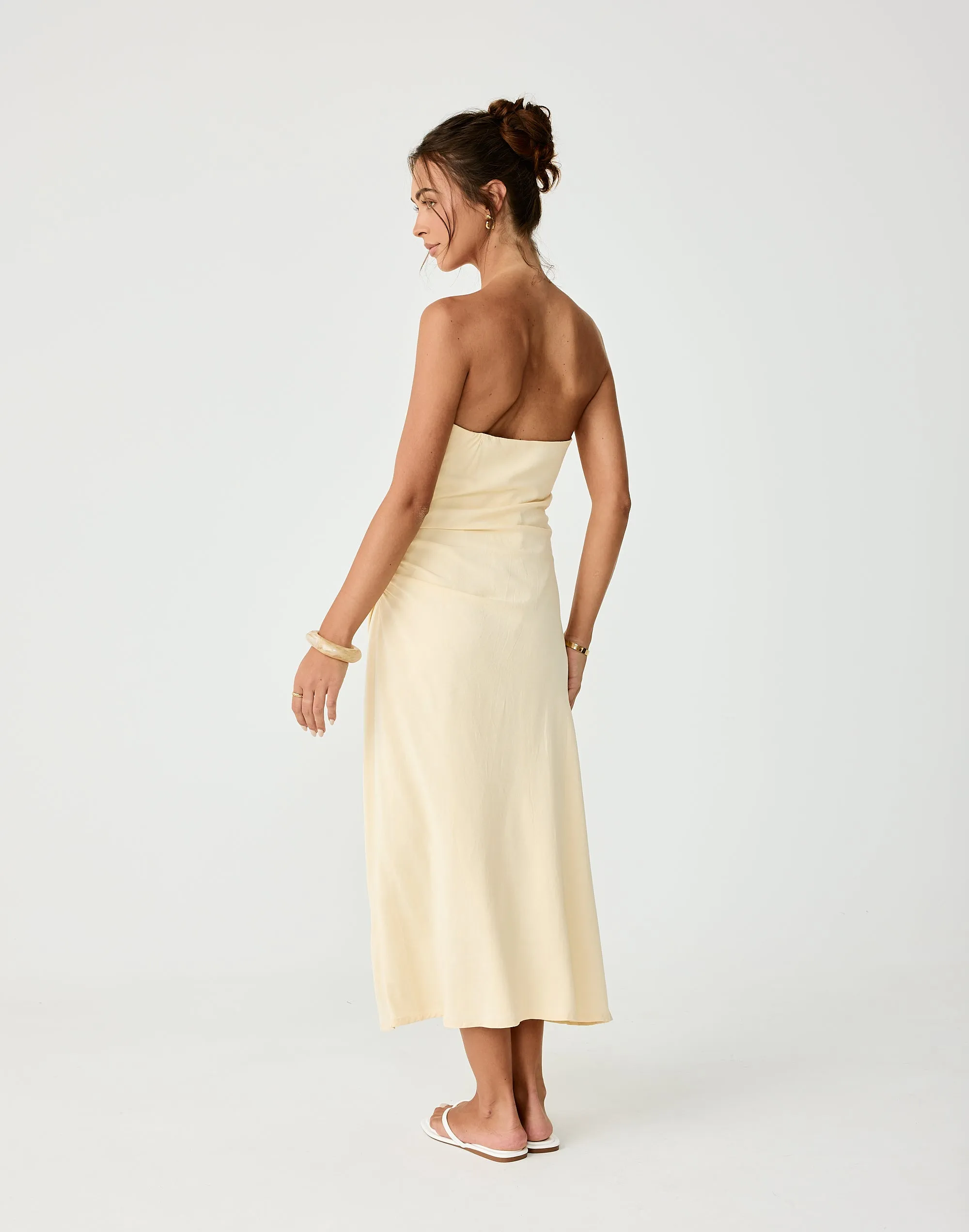 Coastal Midi Dress (Lemon) sold by Charcoal Clothing product image thumbnail 4
