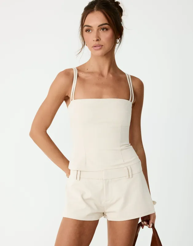 Boone Top (Latte) sold by Charcoal Clothing