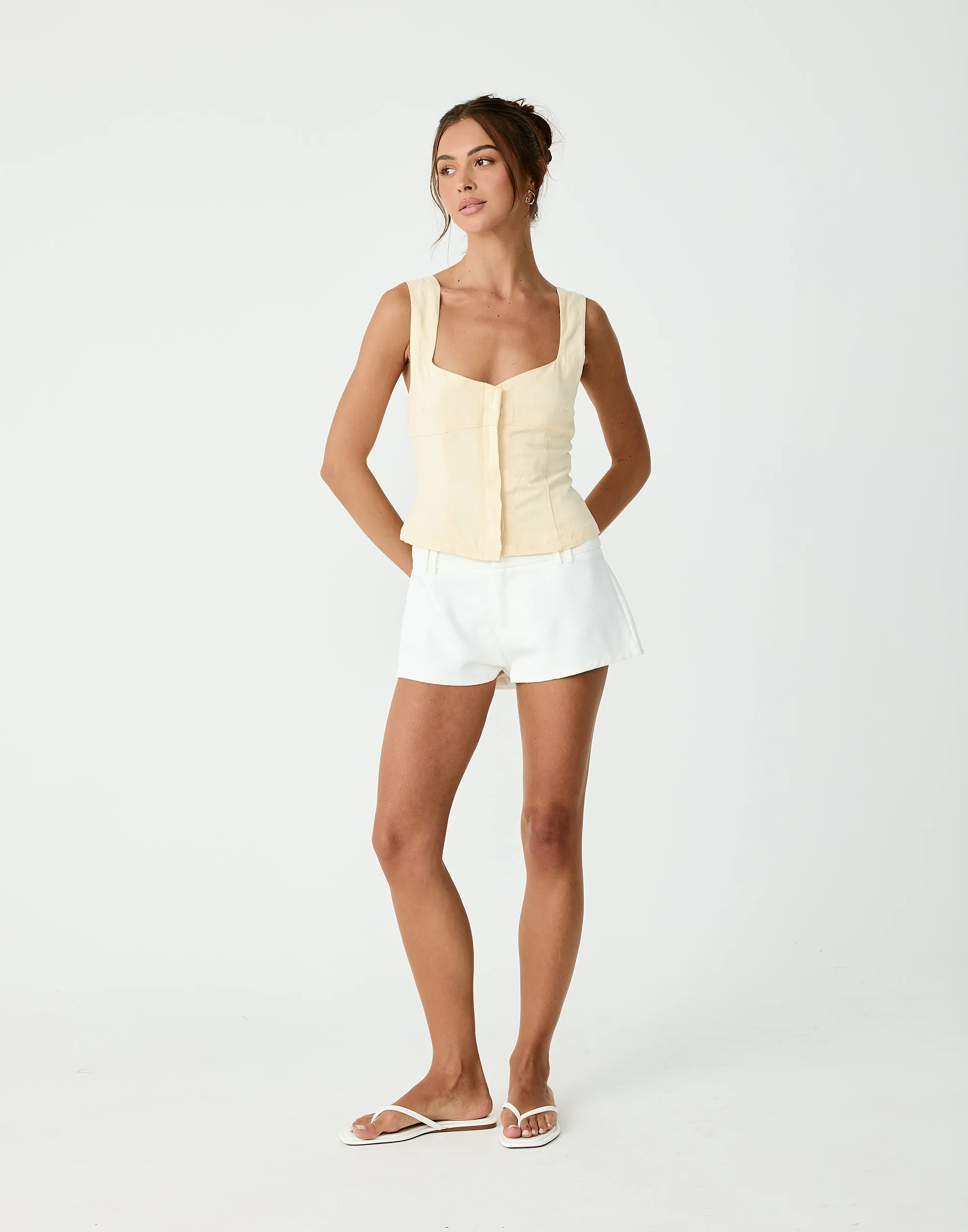 Boone Shorts (White) sold by Charcoal Clothing product image thumbnail 5