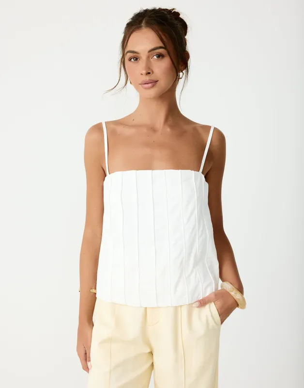 Tropical Top (Off White) sold by Charcoal Clothing