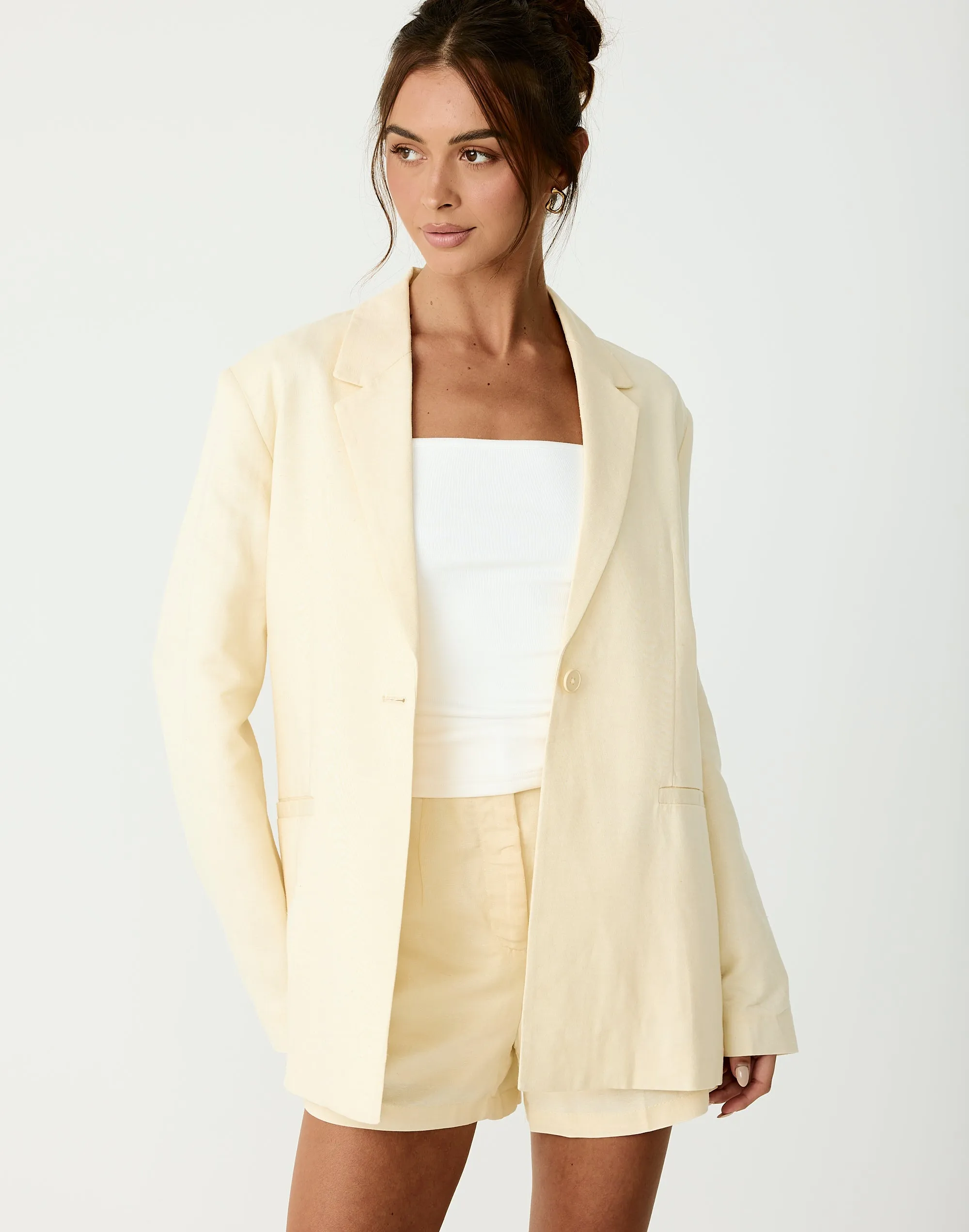 Golden Hour Blazer (Lemon) sold by Charcoal Clothing