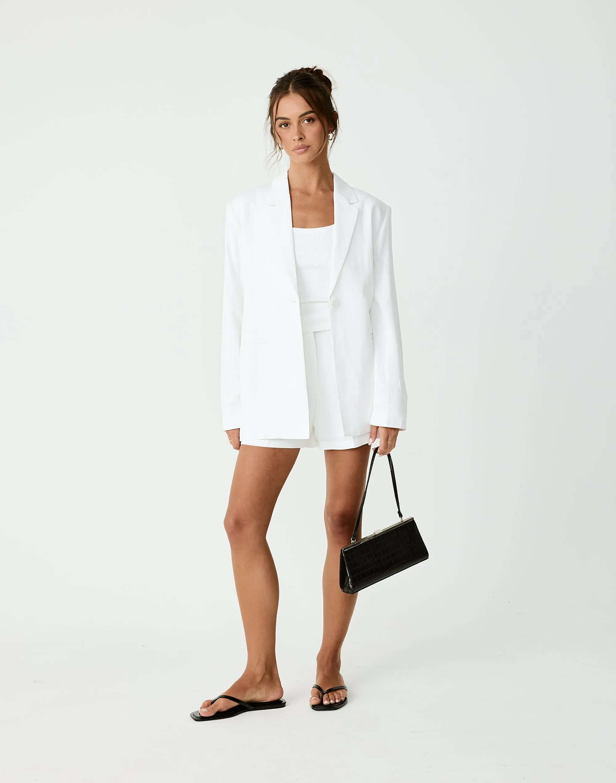 Golden Hour Blazer (White) sold by Charcoal Clothing