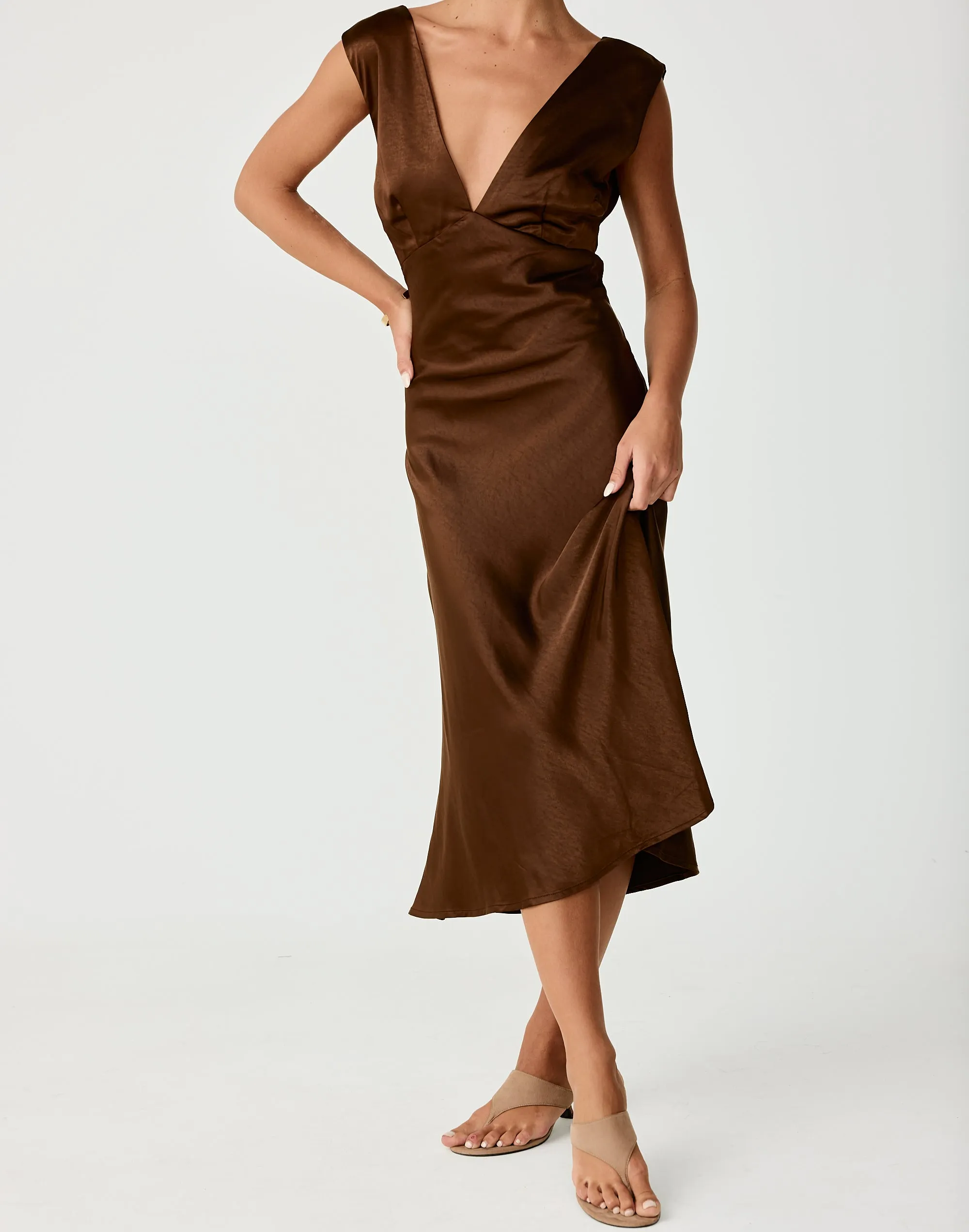 Social Midi Dress (Toffee) sold by Charcoal Clothing product image thumbnail 3