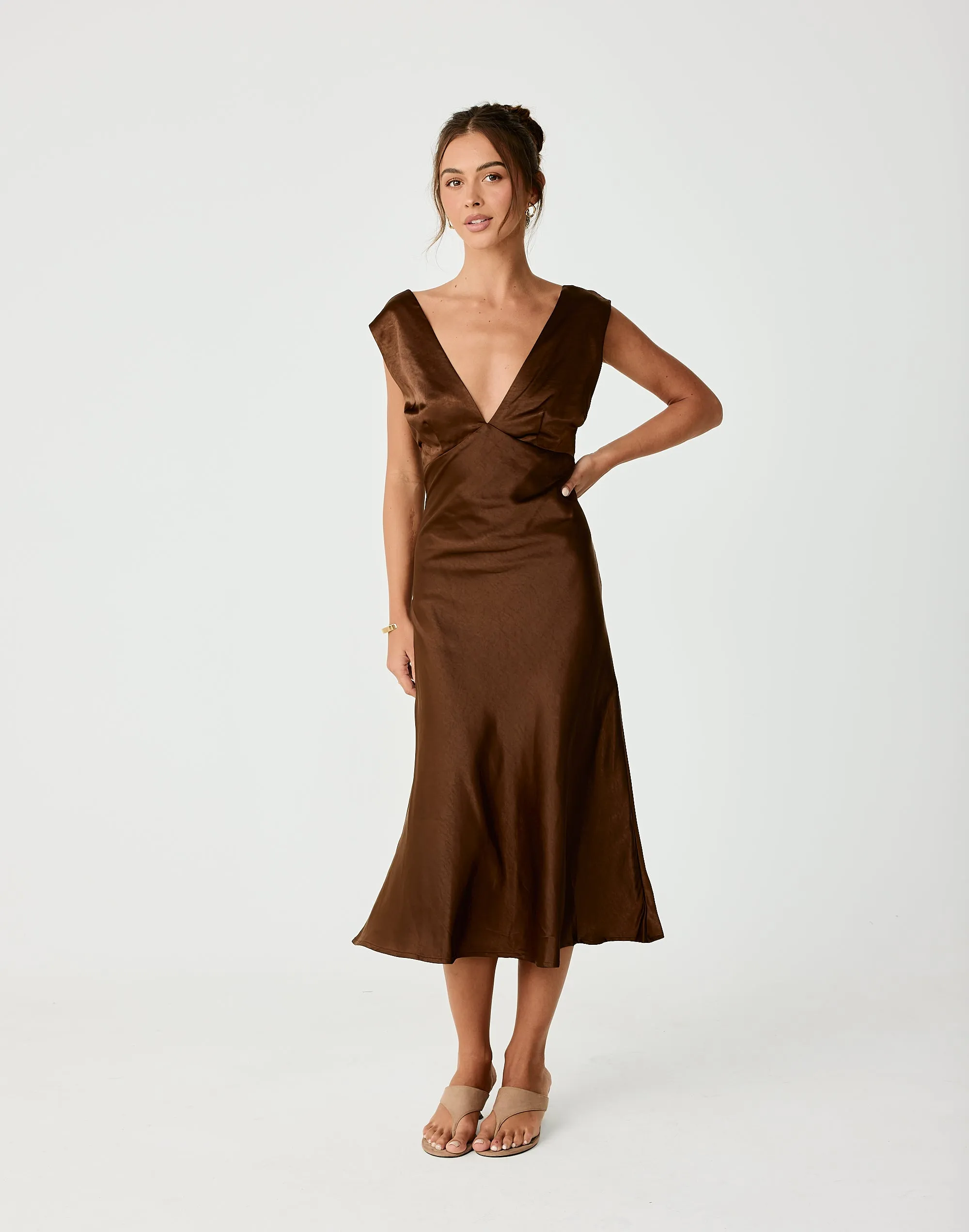 Social Midi Dress (Toffee) sold by Charcoal Clothing product image thumbnail 5