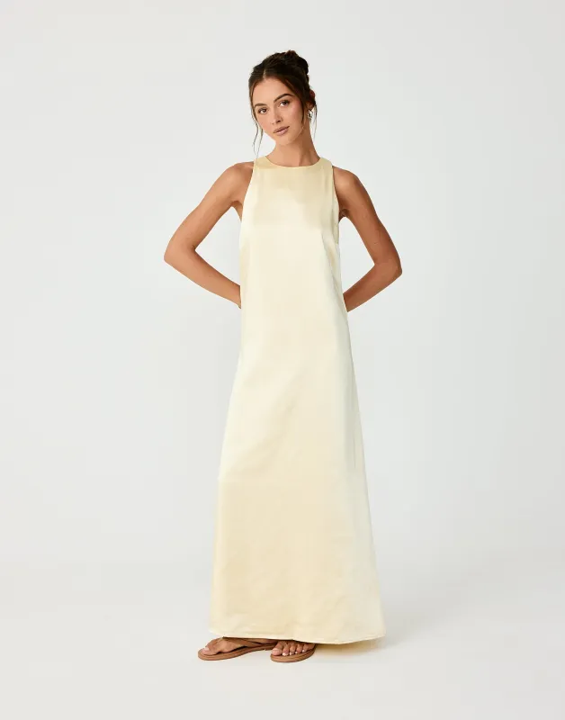 Juro Maxi Dress (Lemon) sold by Charcoal Clothing