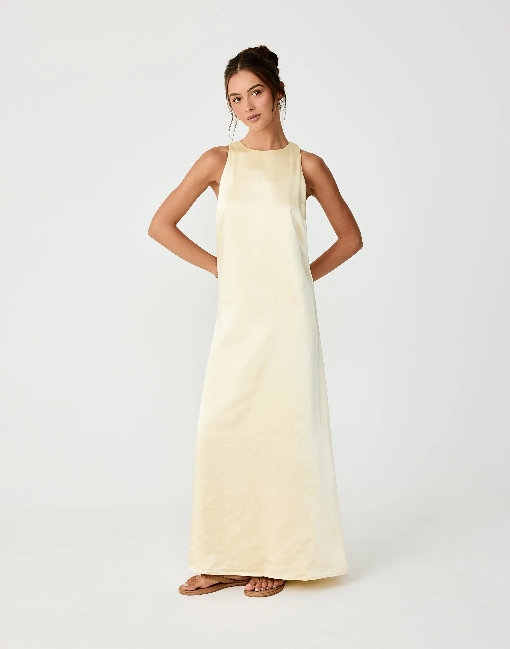 Juro Maxi Dress (Lemon) sold by Charcoal Clothing