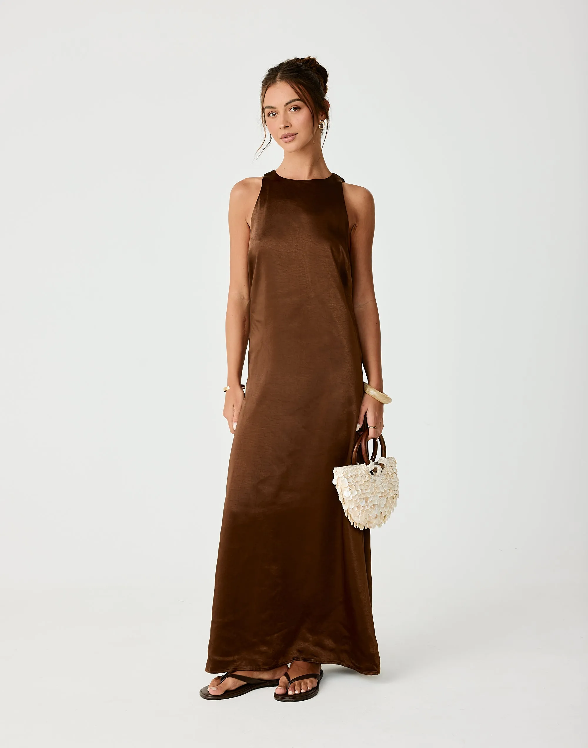 Juro Maxi Dress (Toffee) sold by Charcoal Clothing