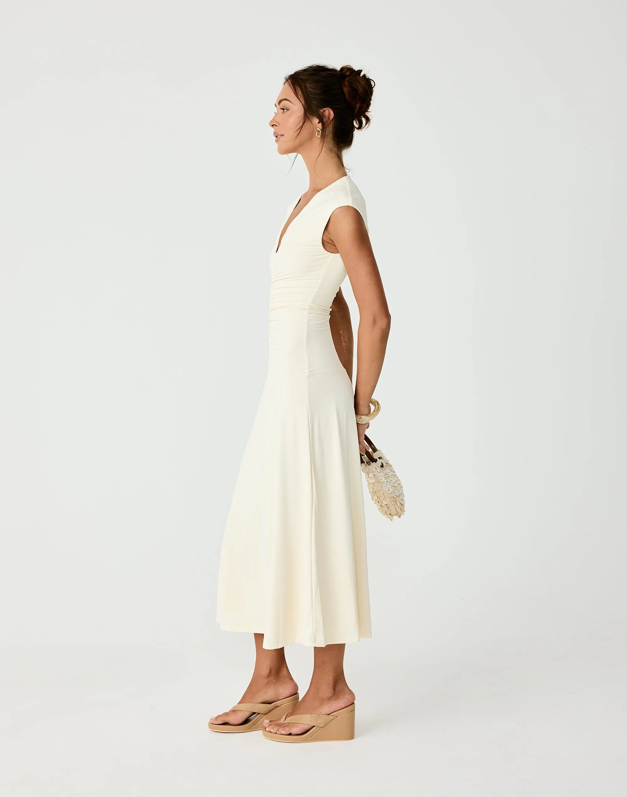 Mila Midi Dress (Cream) sold by Charcoal Clothing product image thumbnail 3