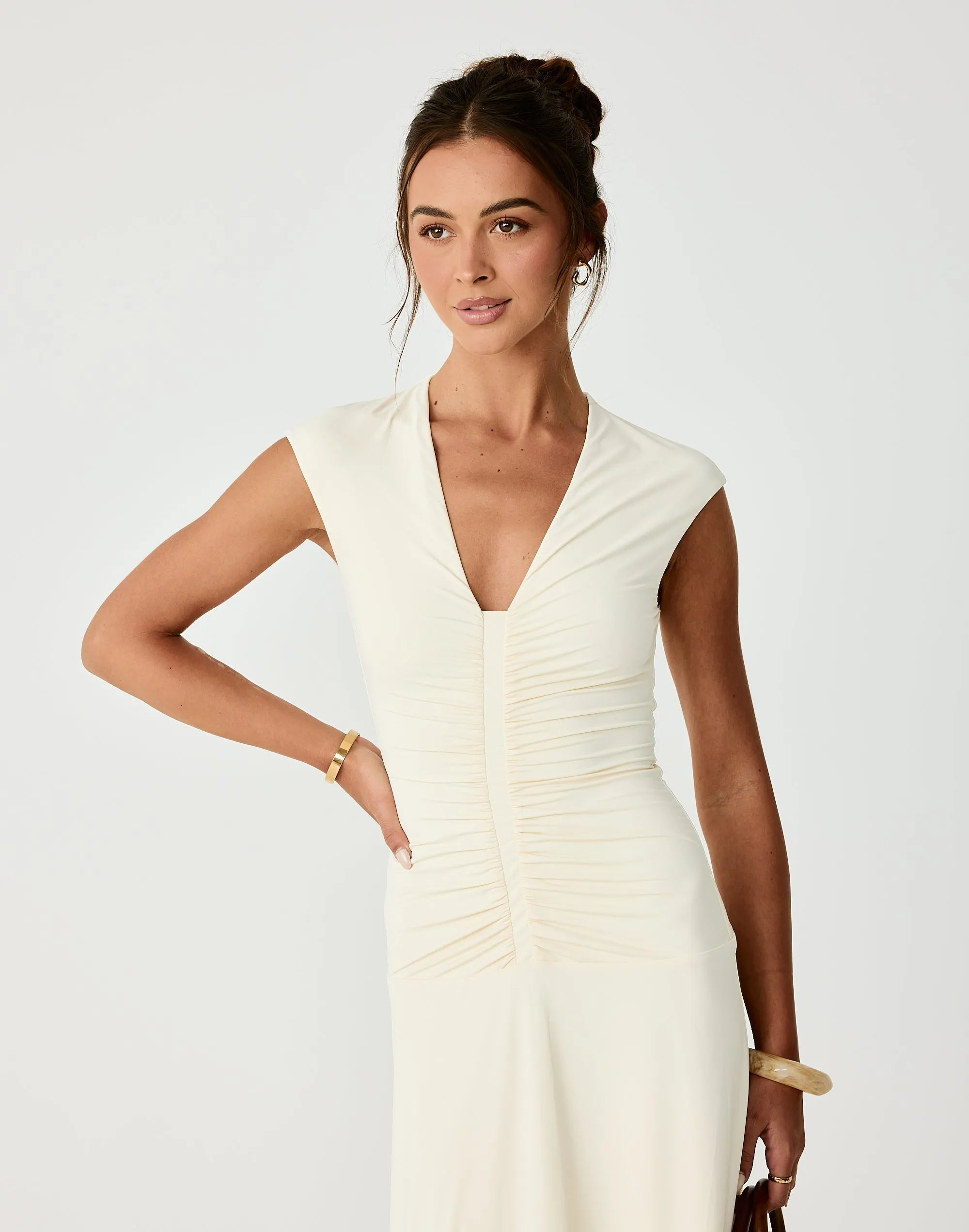Mila Midi Dress (Cream) sold by Charcoal Clothing product image thumbnail 5