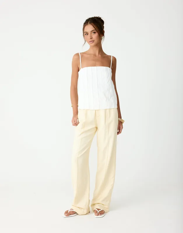 Silas Pants (Lemon) sold by Charcoal Clothing