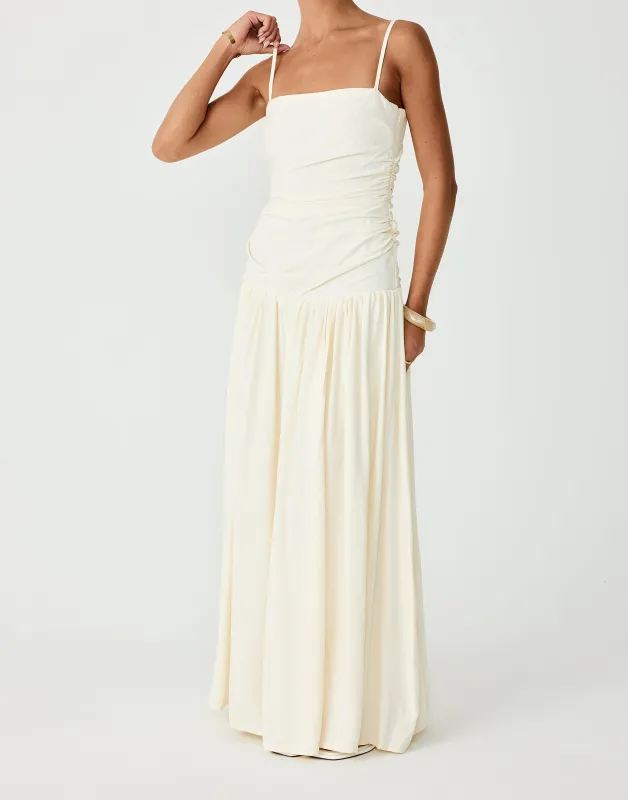 Reese Maxi Dress (Buttercream) sold by Charcoal Clothing