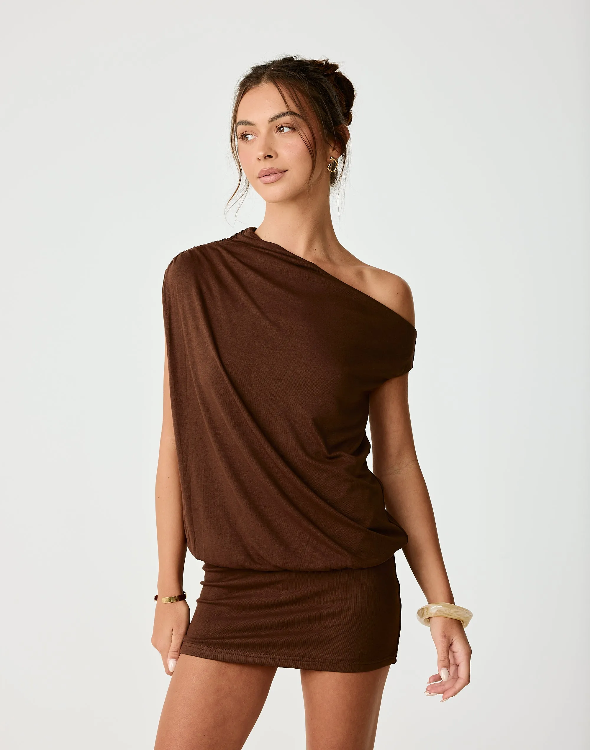 Embry Mini Dress (Chocolate) sold by Charcoal Clothing product image thumbnail 5
