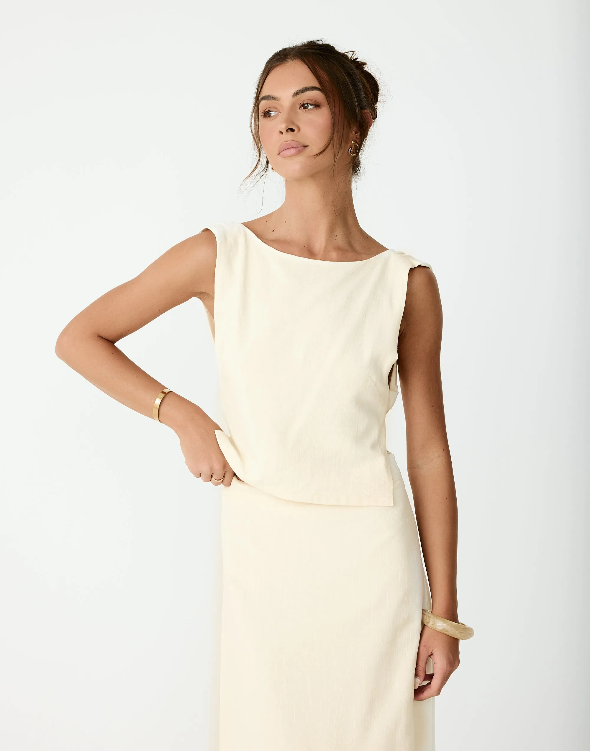 Aleah Top (Buttercream) sold by Charcoal Clothing product image thumbnail 3