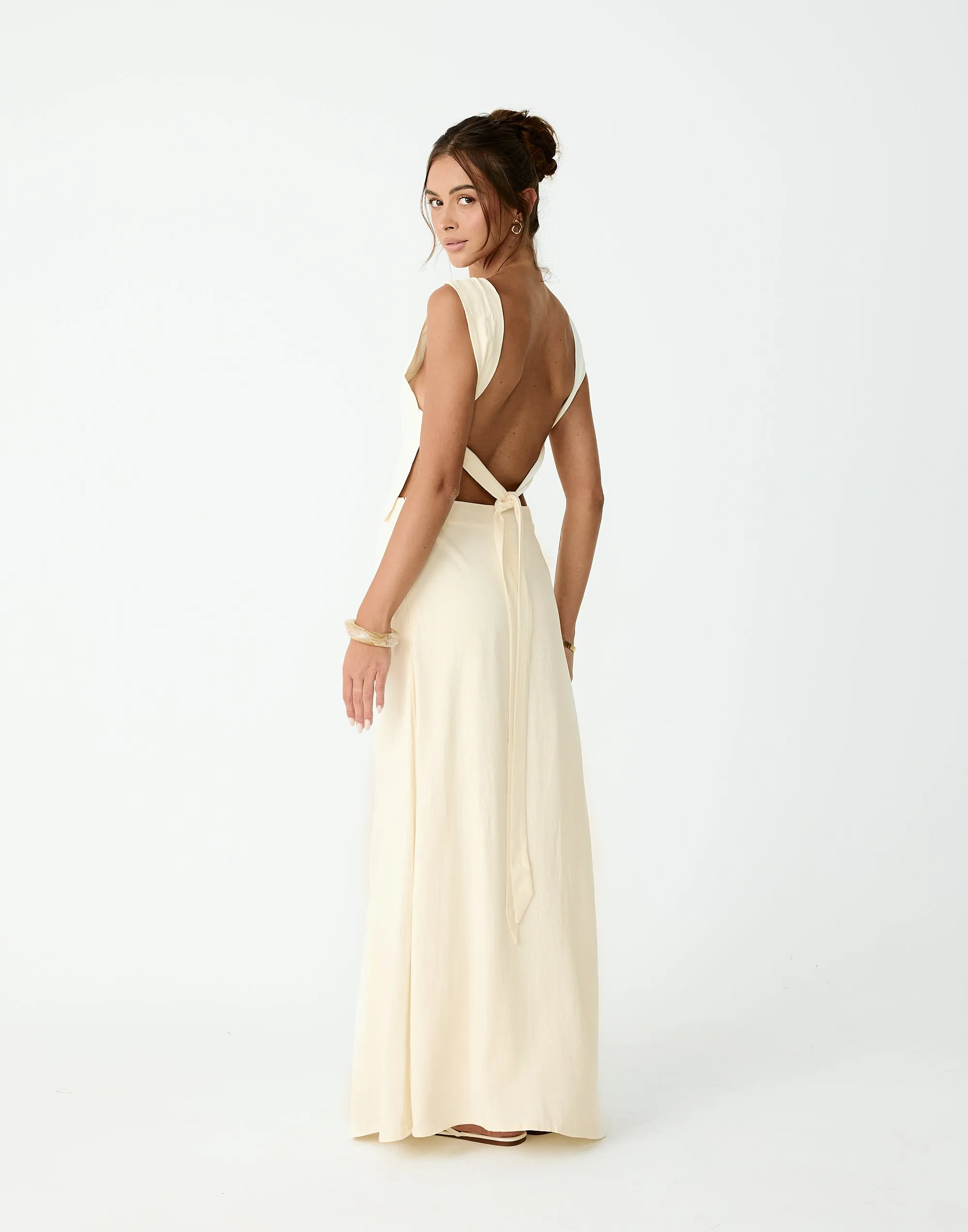 Aleah Maxi Skirt (Buttercream) sold by Charcoal Clothing product image thumbnail 2