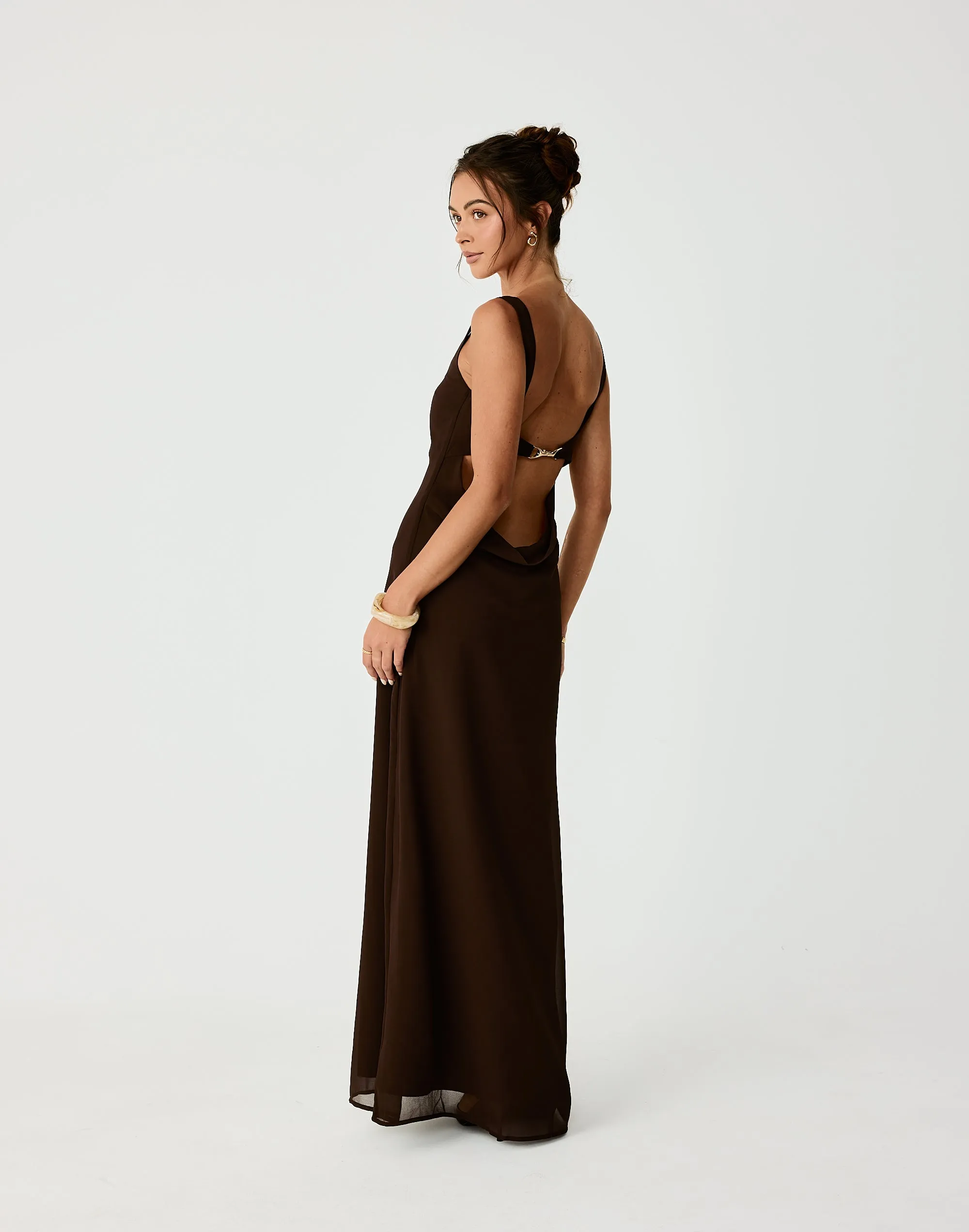 Alison Maxi Dress (Chocolate) sold by Charcoal Clothing