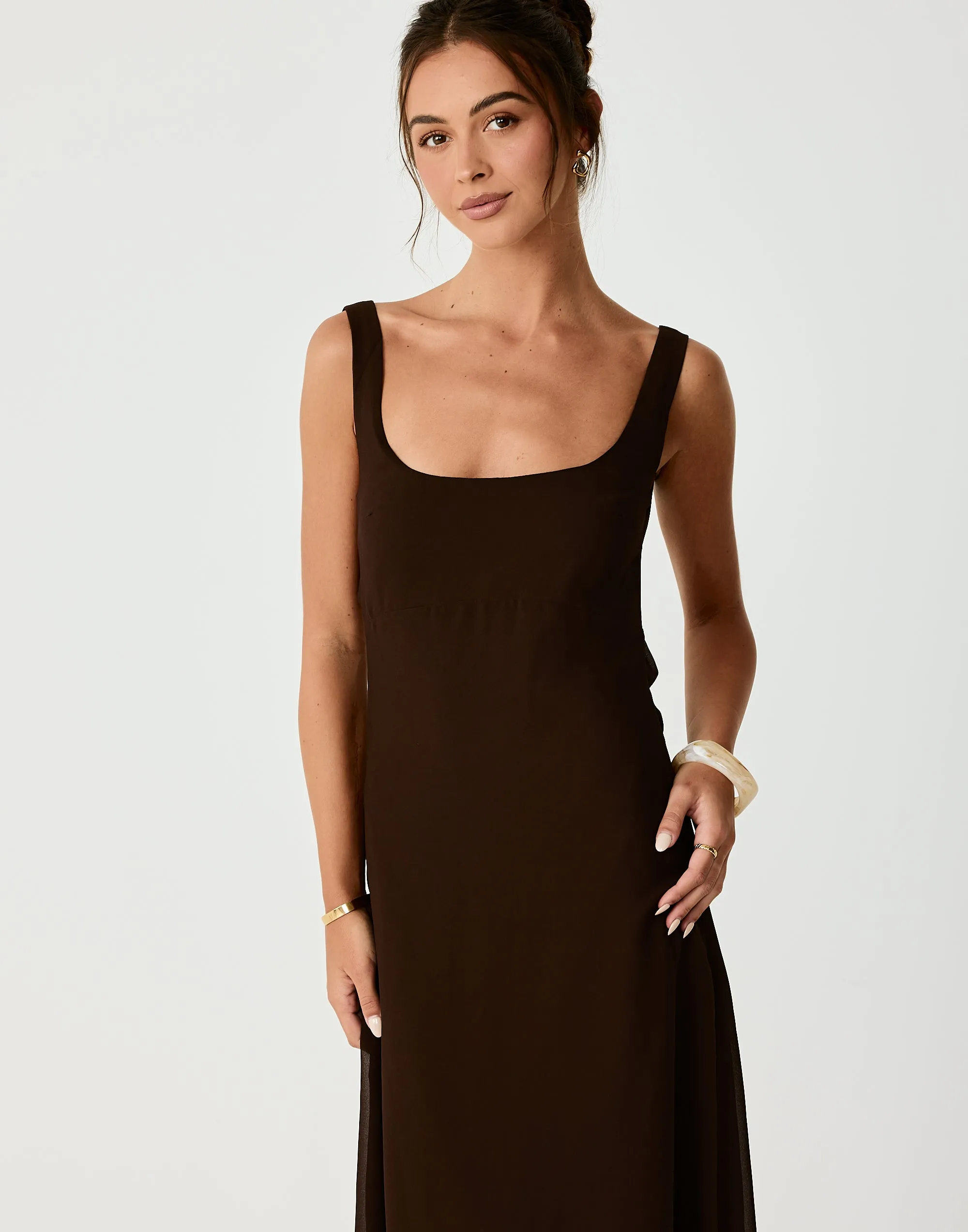 Alison Maxi Dress (Chocolate) sold by Charcoal Clothing product image thumbnail 5
