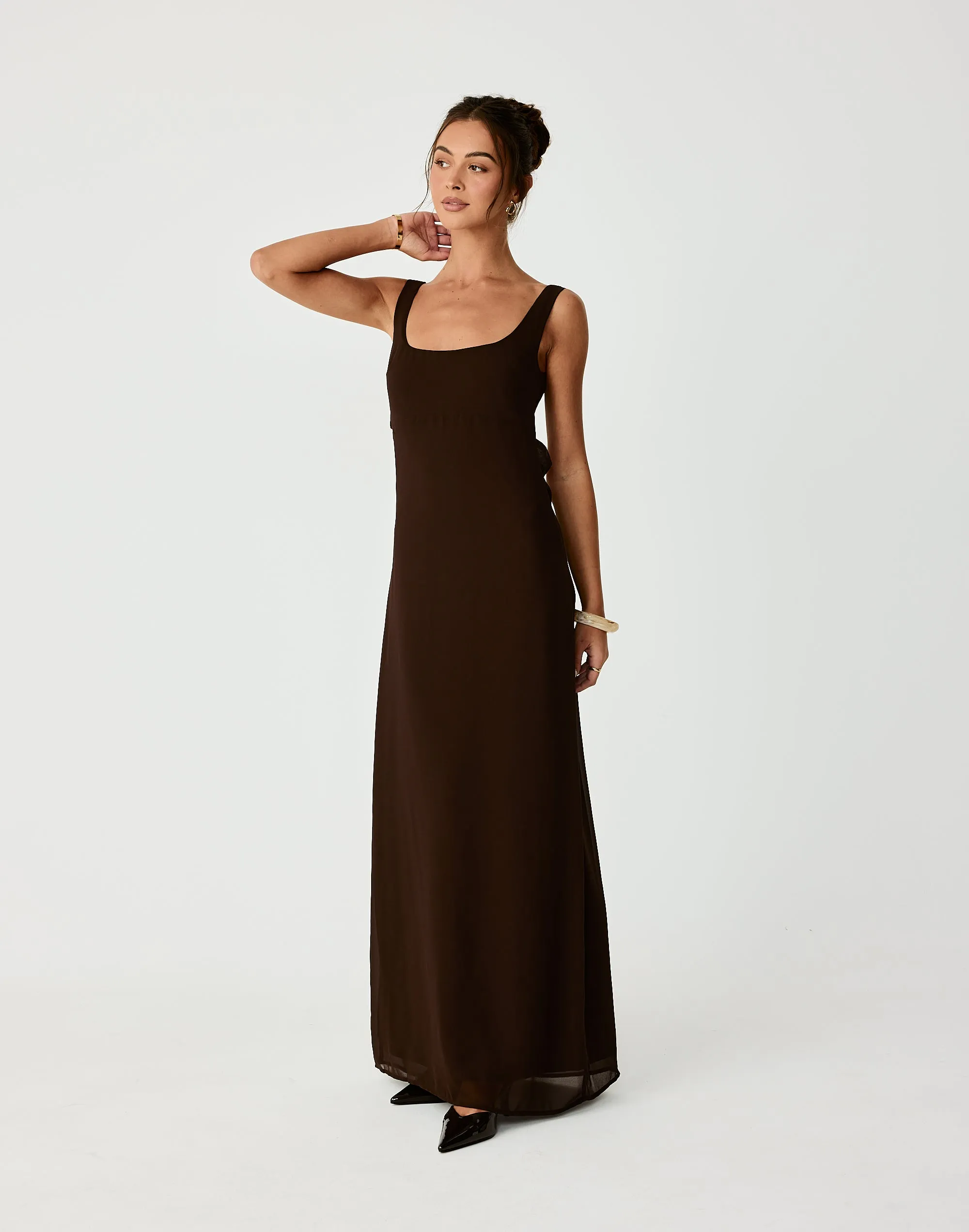 Alison Maxi Dress (Chocolate) sold by Charcoal Clothing product image thumbnail 3