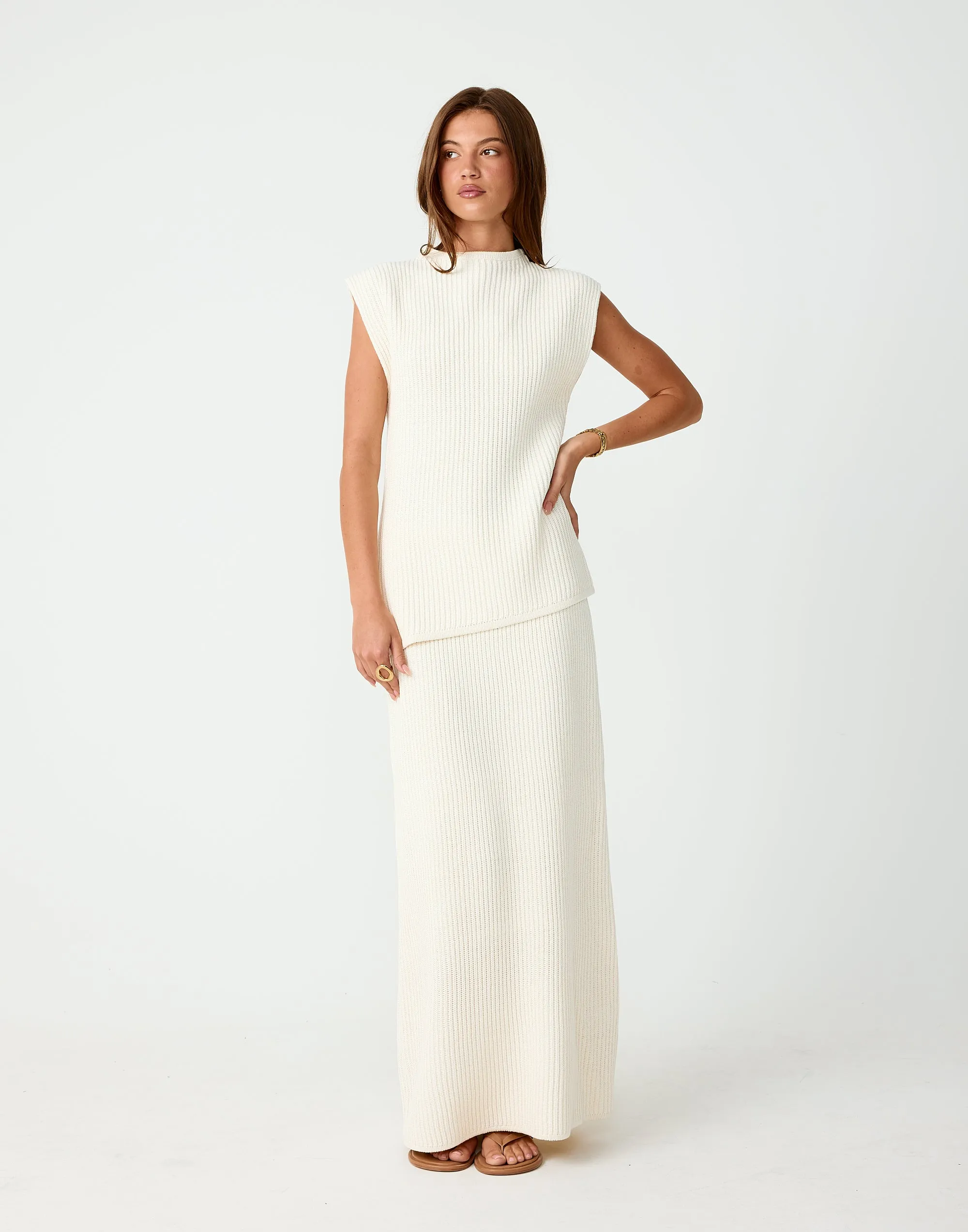 Reef Maxi Skirt (Cream) sold by Charcoal Clothing