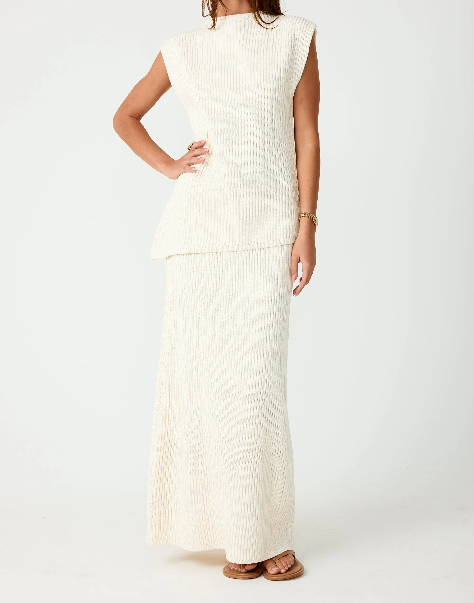 Reef Maxi Skirt (Cream) sold by Charcoal Clothing product image thumbnail 2