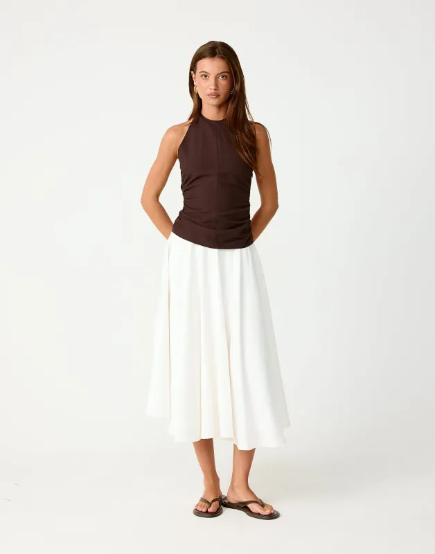 Oasis Top (Chocolate) sold by Charcoal Clothing