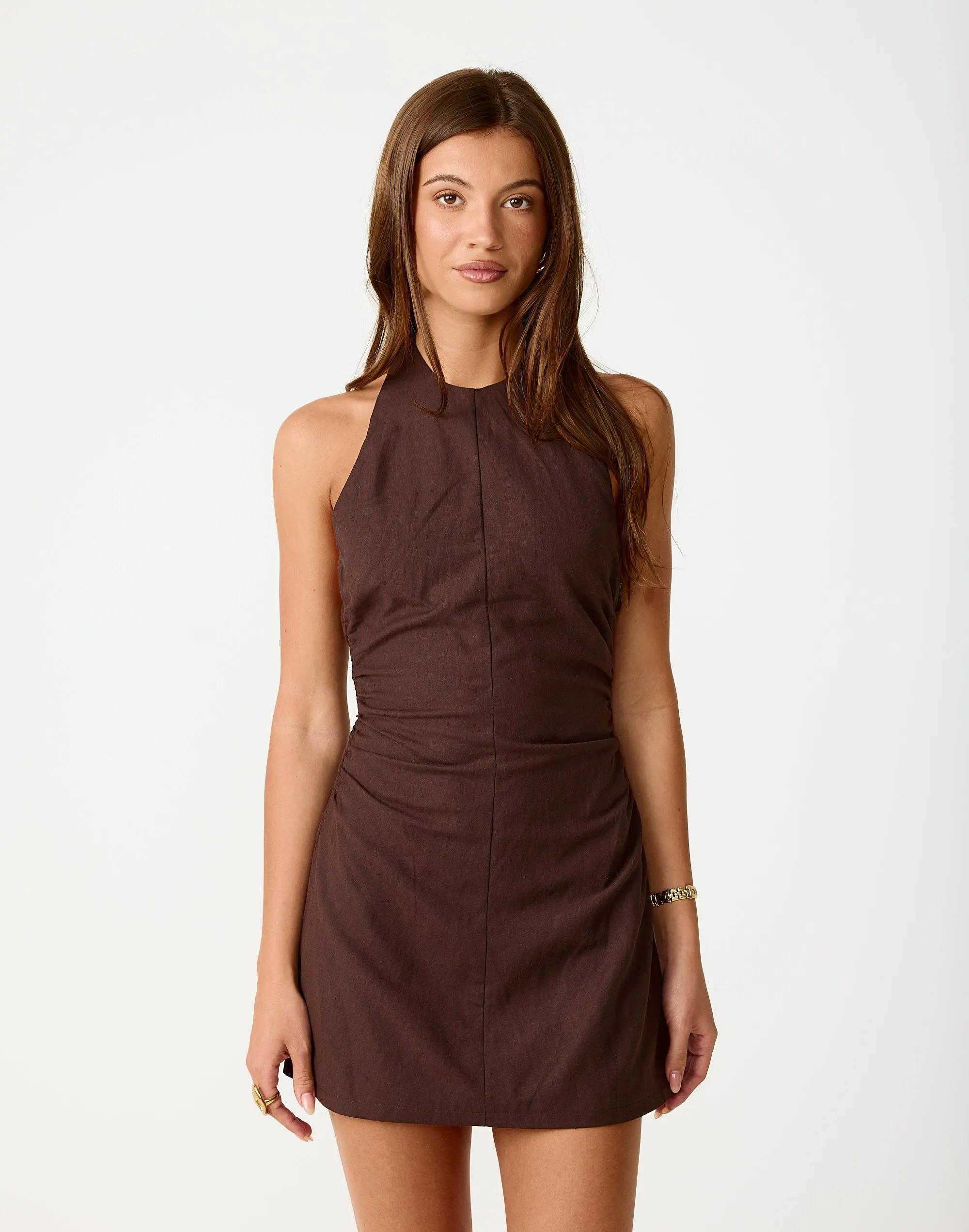 Oasis Mini Dress (Chocolate) sold by Charcoal Clothing product image thumbnail 3