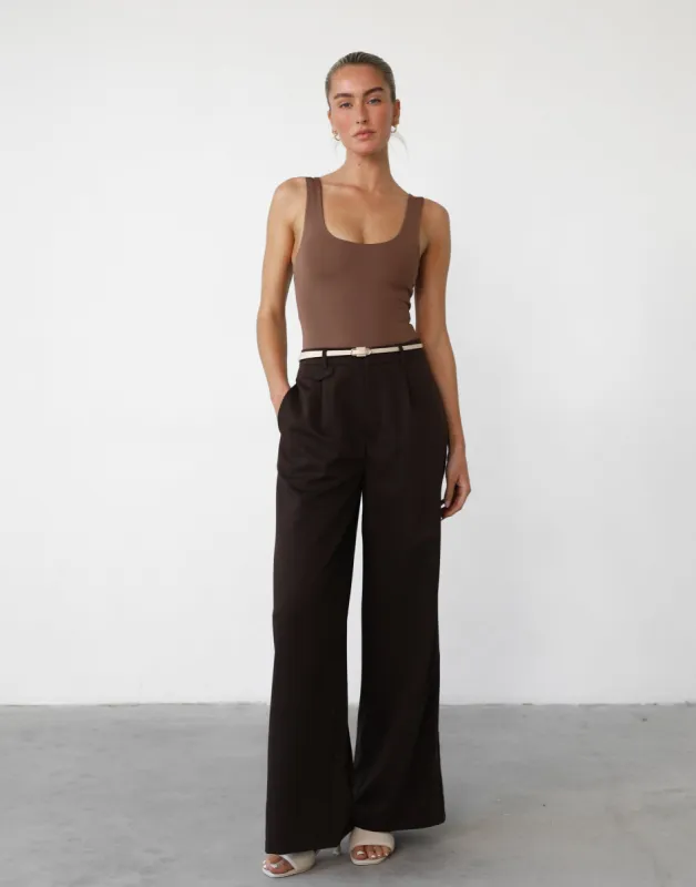 Levitate Bodysuit (Mocha) sold by Charcoal Clothing
