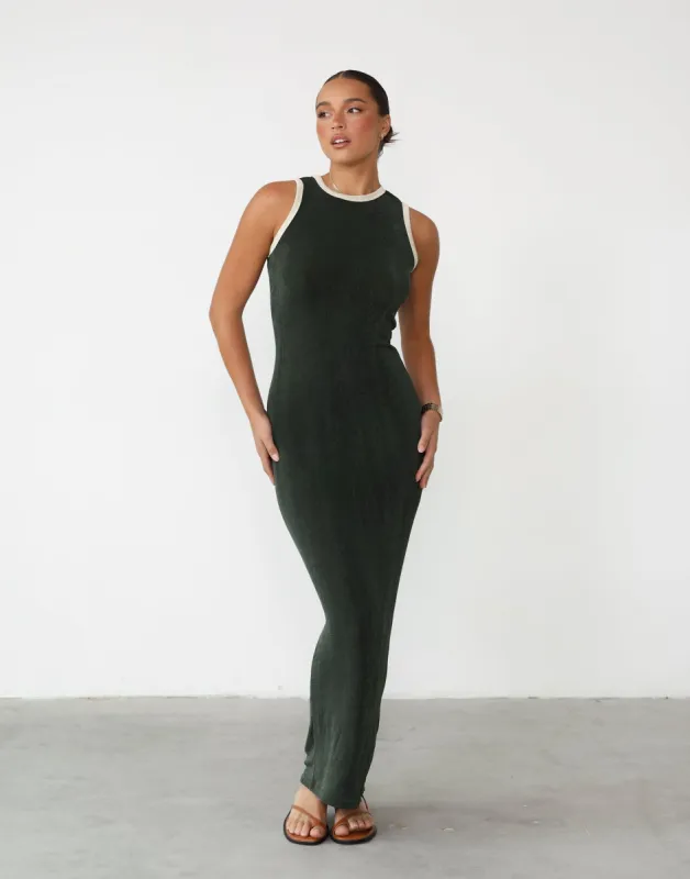 97' Maxi Dress (Forest) - By Lioness sold by Charcoal Clothing