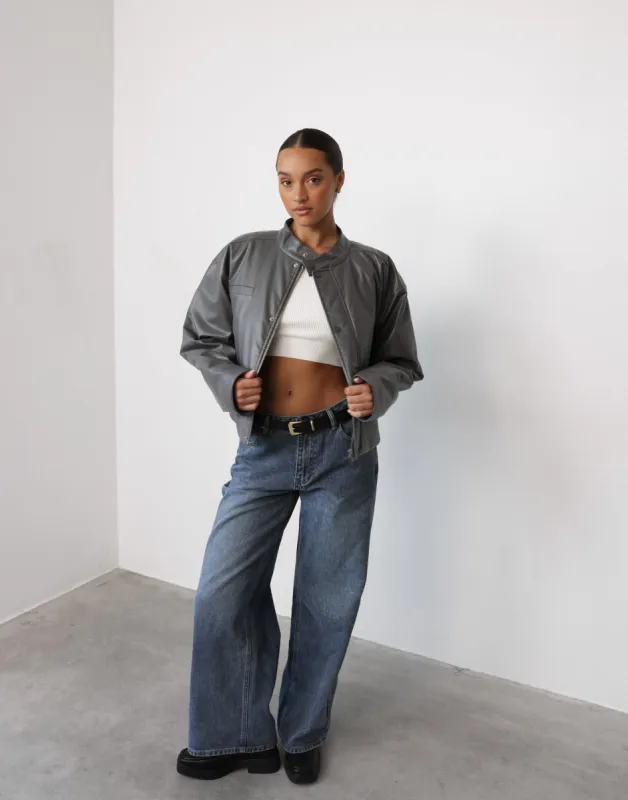 Isaiah Jacket (Slate) sold by Charcoal Clothing