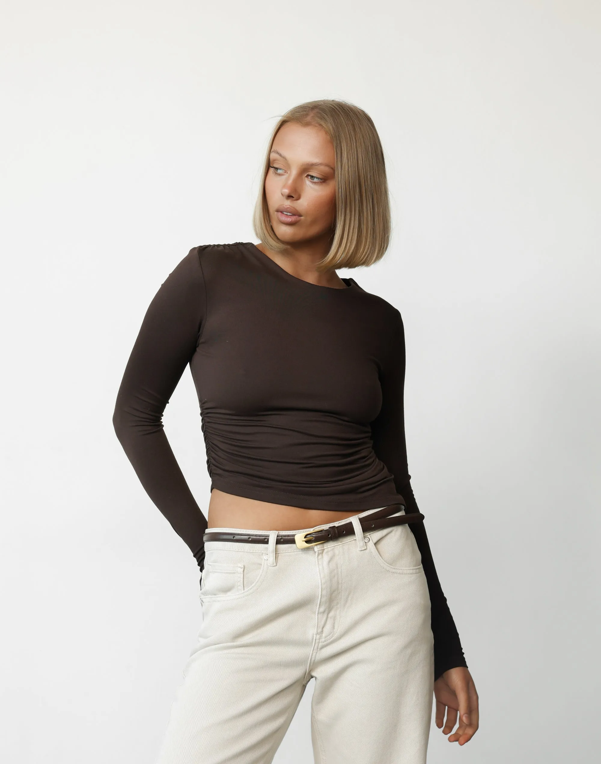Aramie Top (Chocolate) sold by Charcoal Clothing product image thumbnail 4