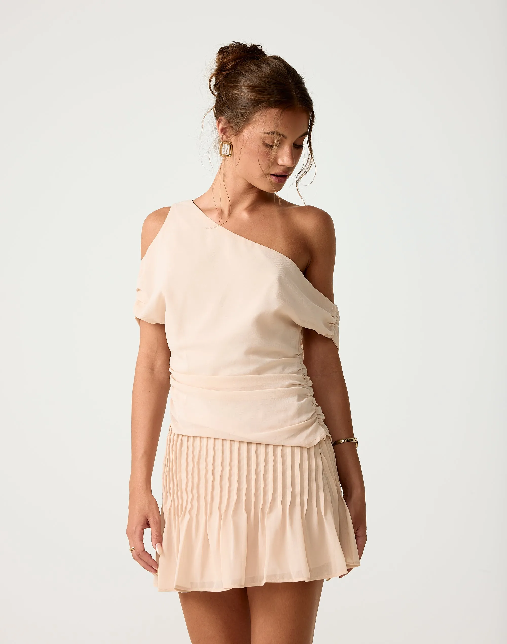 Harriette Mini Skirt (Seashell) sold by Charcoal Clothing product image thumbnail 4