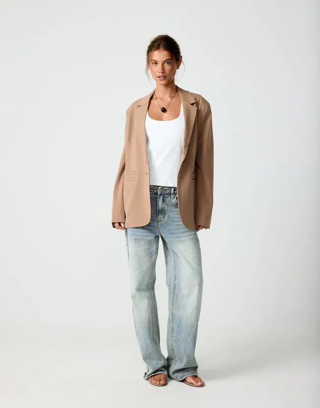 Clarke Blazer (Dark Nude) sold by Charcoal Clothing