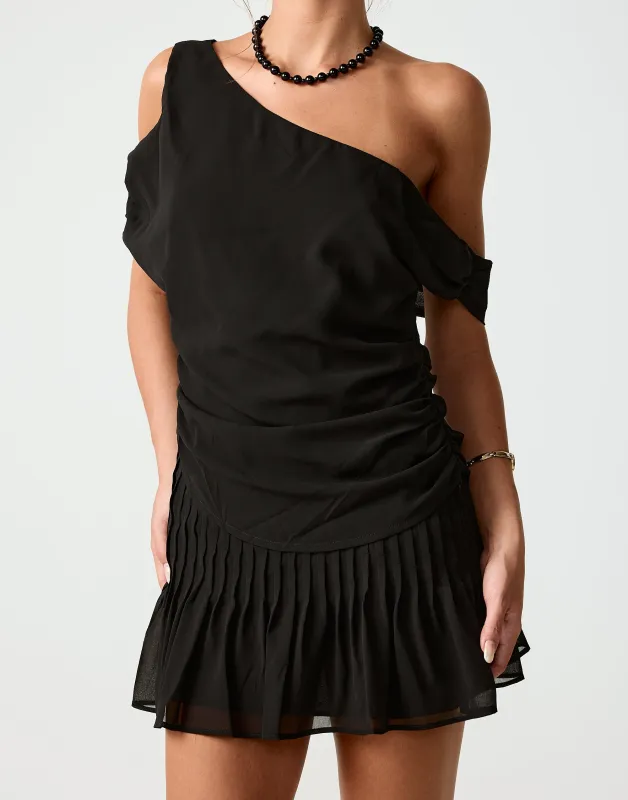 Harriette Mini Skirt (Black) sold by Charcoal Clothing