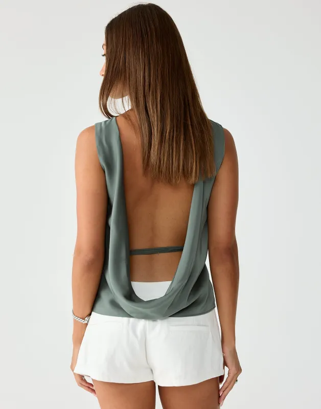 Yasha Top (Smoke) sold by Charcoal Clothing