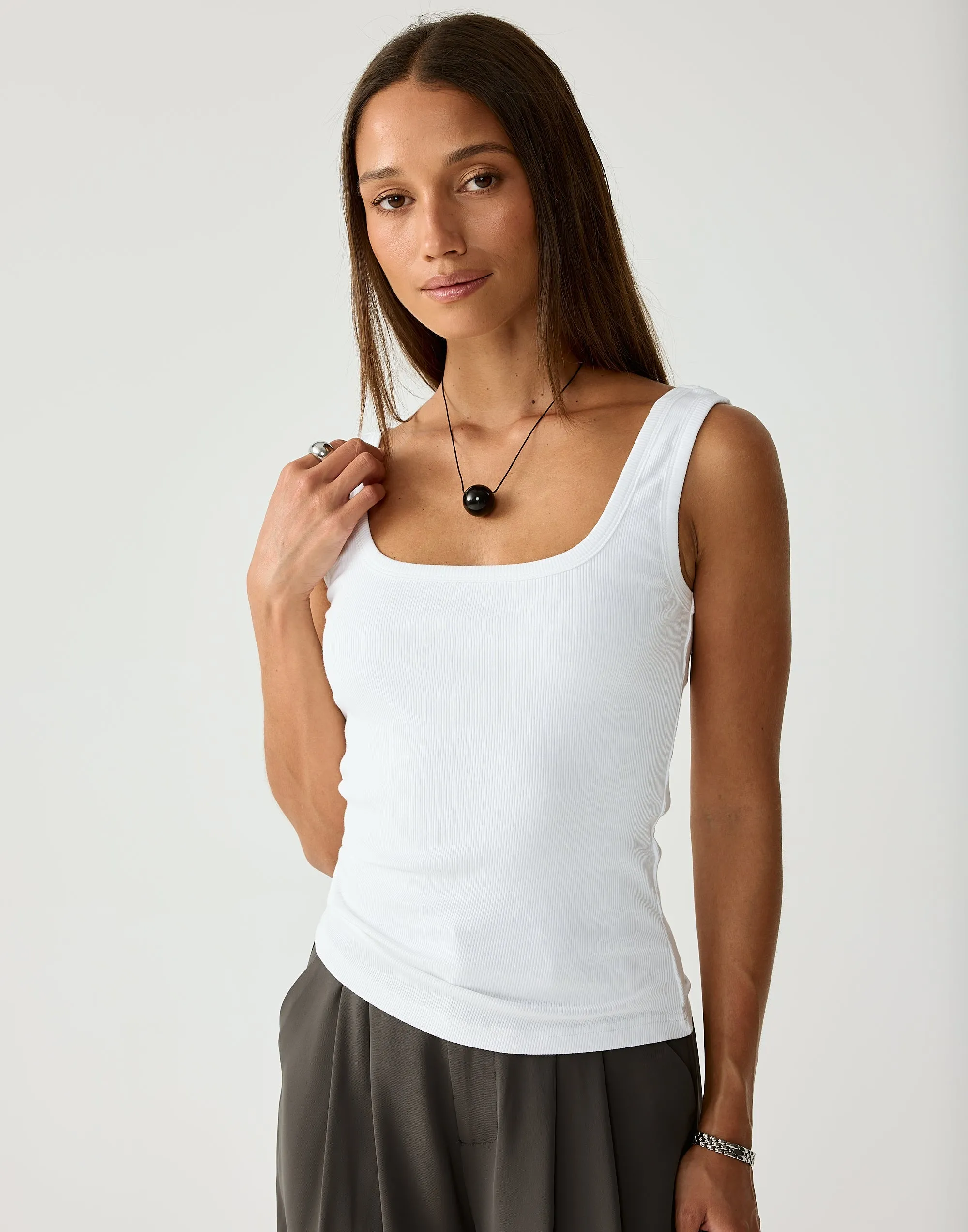 Polar Tank (White) sold by Charcoal Clothing