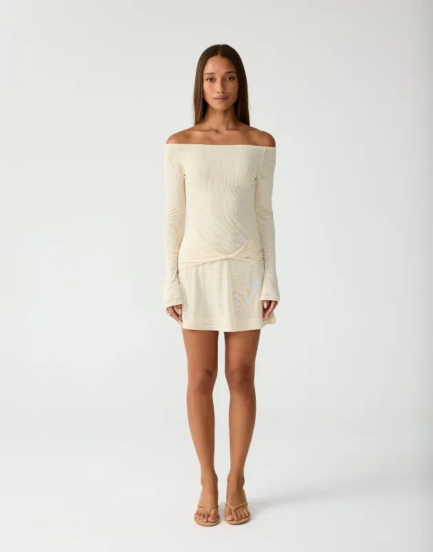 Soleil Mini Dress (Buttermilk) made by Charcoal Clothing
