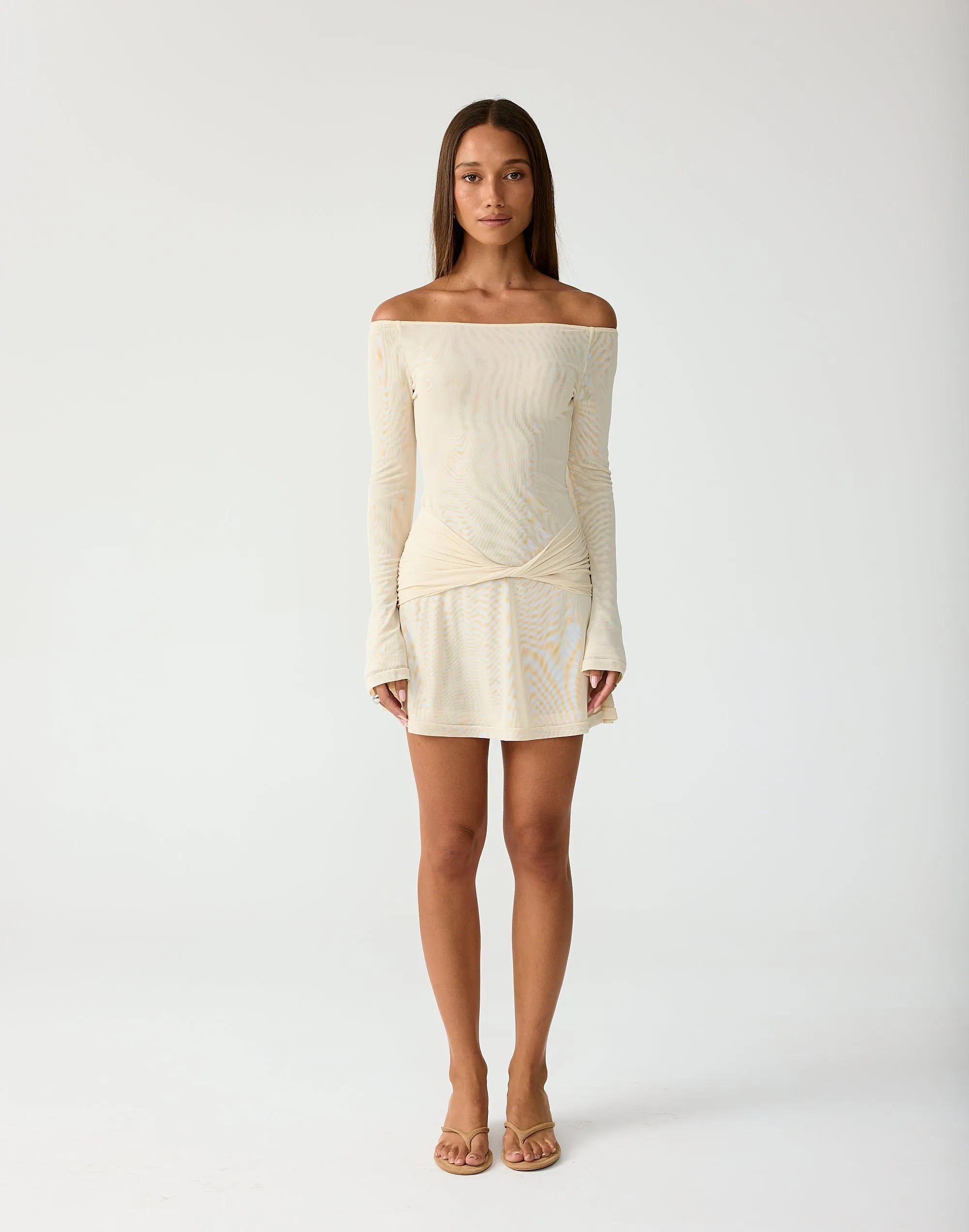 Soleil Mini Dress (Buttermilk) sold by Charcoal Clothing