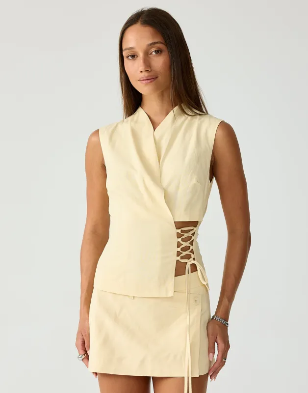 Montane Top (Lemon) made by Charcoal Clothing