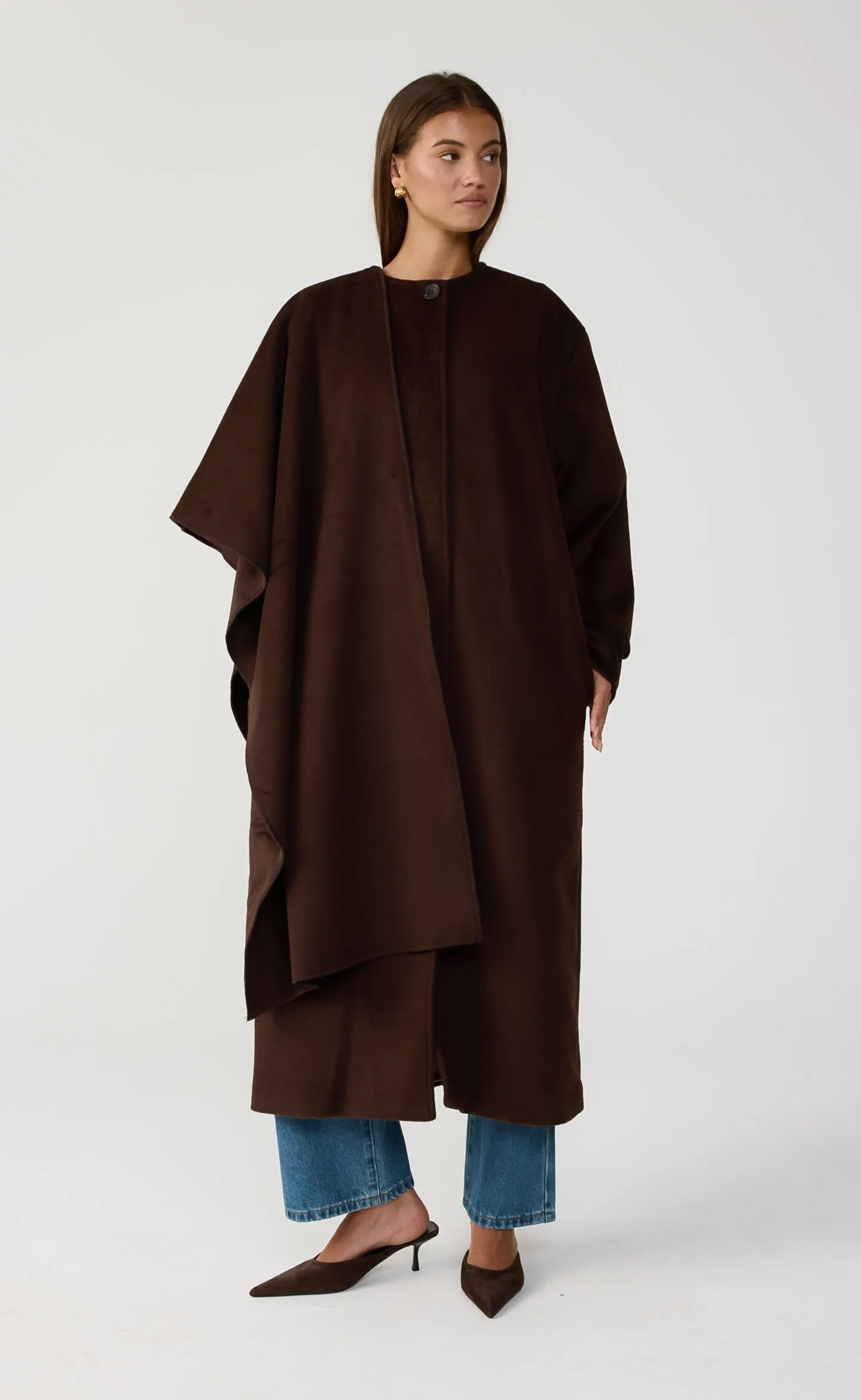 Myers Coat (Chocolate) sold by Charcoal Clothing