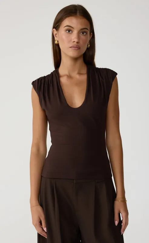 Kash Top (Chocolate) made by Charcoal Clothing