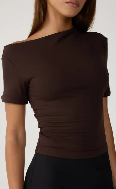 Bowen Top (Chocolate) sold by Charcoal Clothing