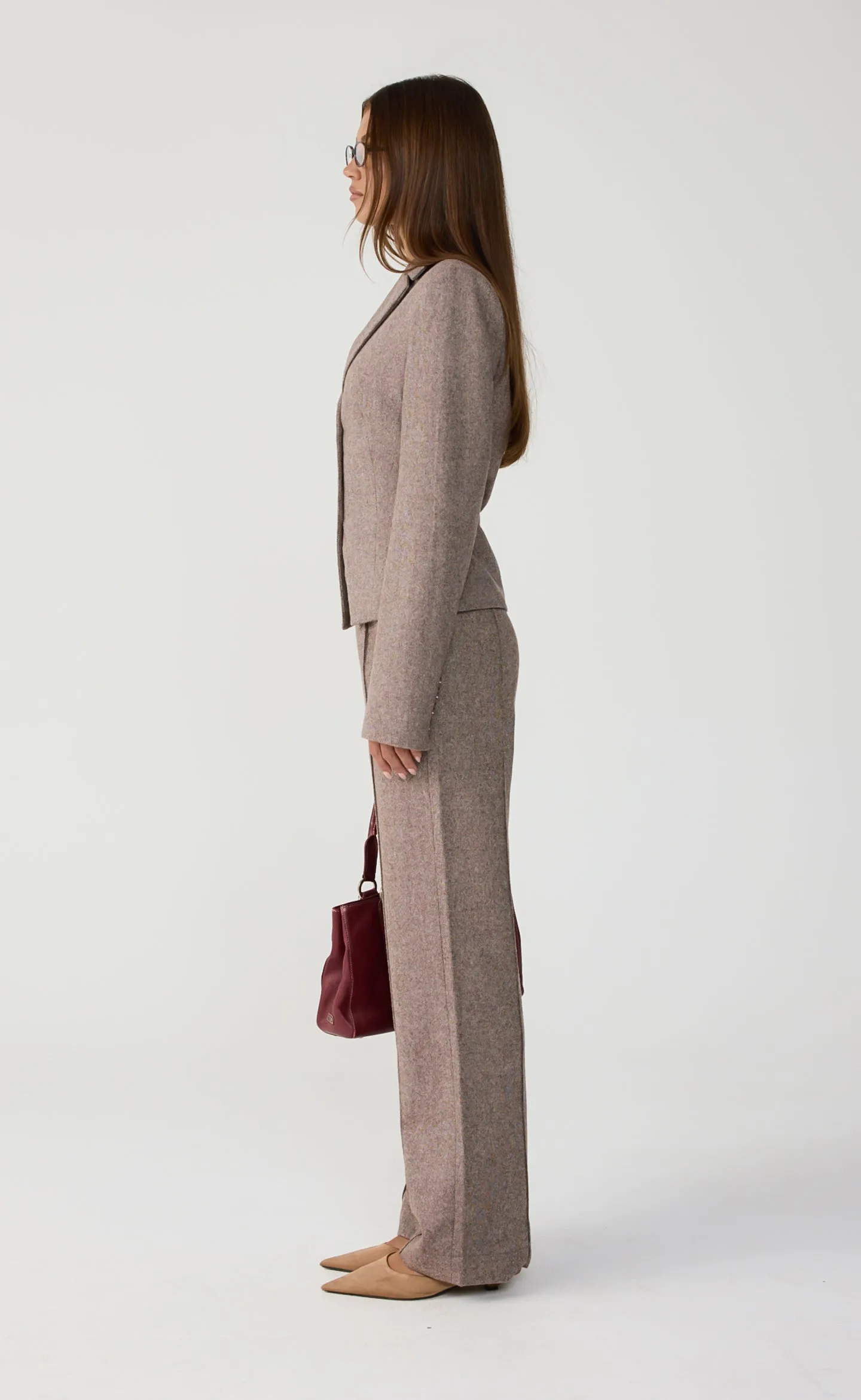 Midweek Blazer (Mocha Texture) sold by Charcoal Clothing product image thumbnail 3