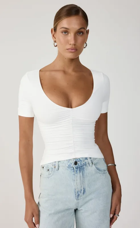 Kohen Top (White) made by Charcoal Clothing
