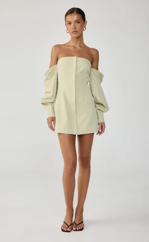 Raelynn Mini Dress (Sage) made by Charcoal Clothing