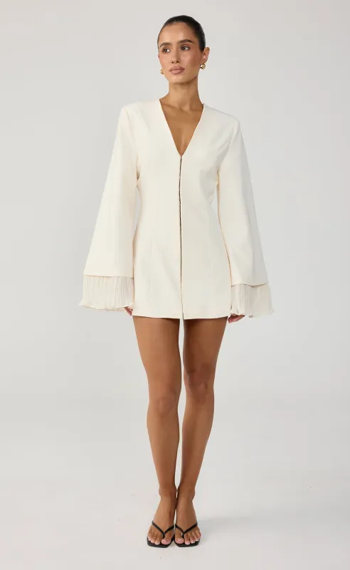 Rae Mini Dress (Cream) made by Charcoal Clothing