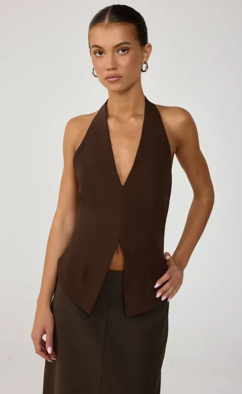 Ivora Top (Chocolate) made by Charcoal Clothing