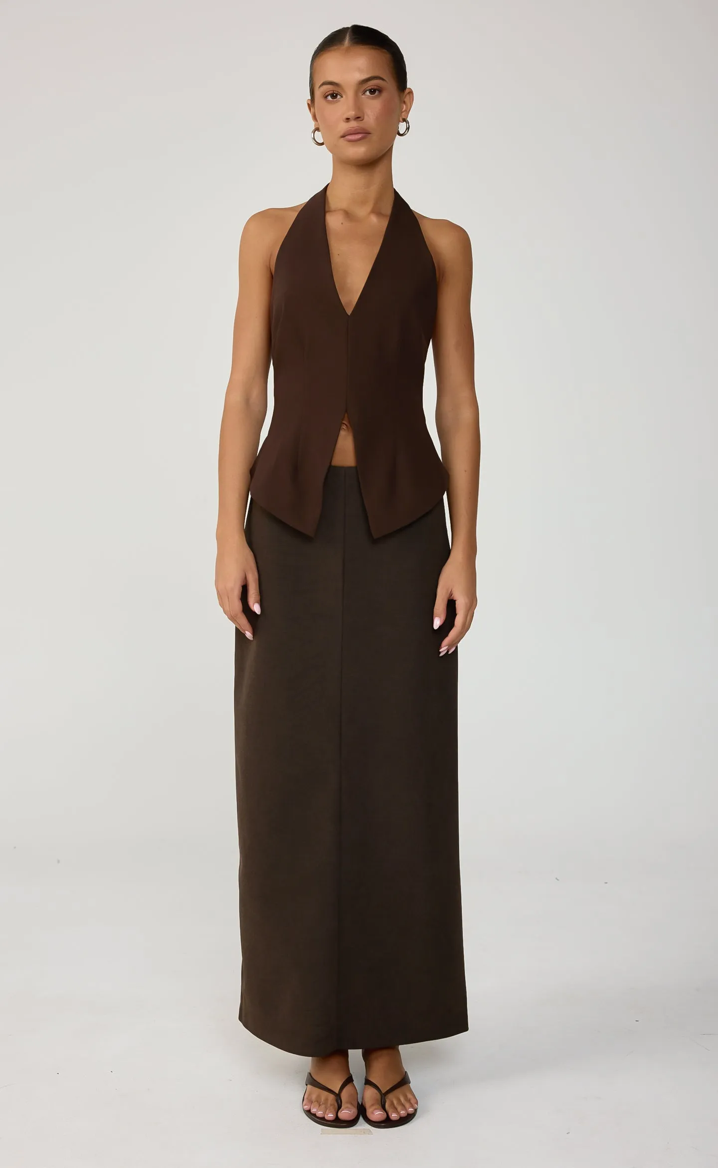 Ivora Top (Chocolate) sold by Charcoal Clothing product image thumbnail 3